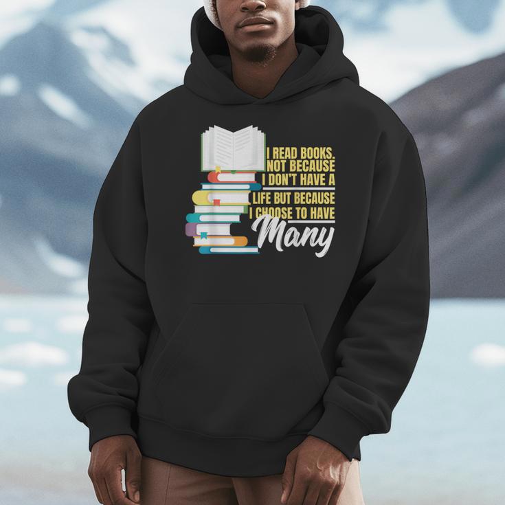 Bookworm Shirt I Read Books Reader Nerd Men Hoodie