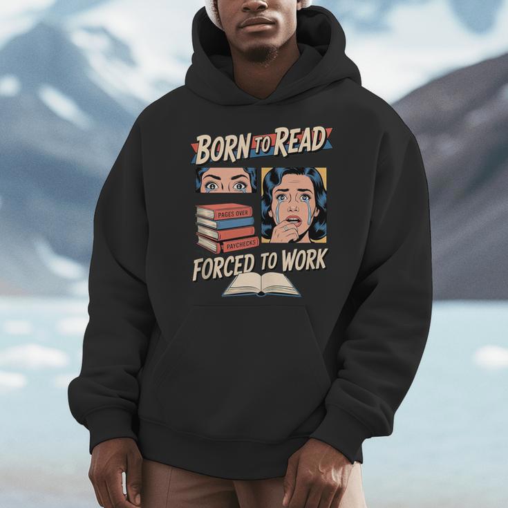 Born To Read For Book Lovers Men Hoodie