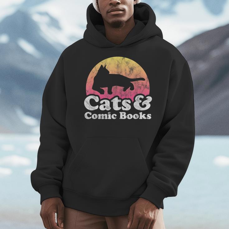 Cats And Comic Books Or Women's Cat And Comic Book Men Hoodie