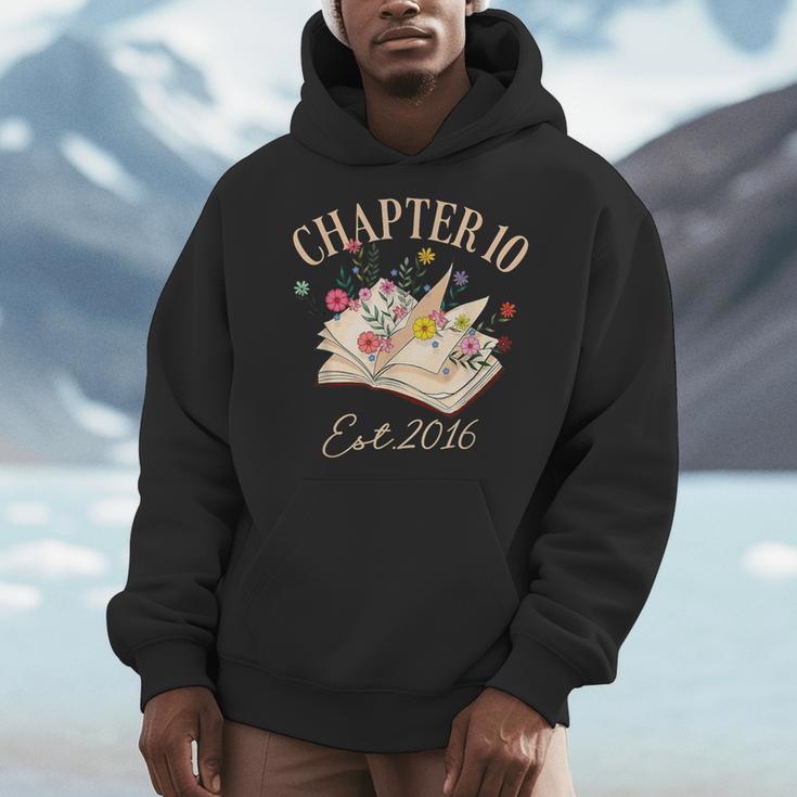 Chapter 10 Years Old For Book Lover 10th Birthday Bookworm Men Hoodie Chapter 10 Years Old For Book Lover 10th Birthday Bookworm Men Hoodie