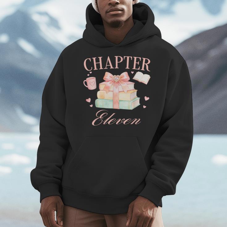 Chapter 11th Birthday Bookworm 11 Years Old Cute Book Loves Men Hoodie