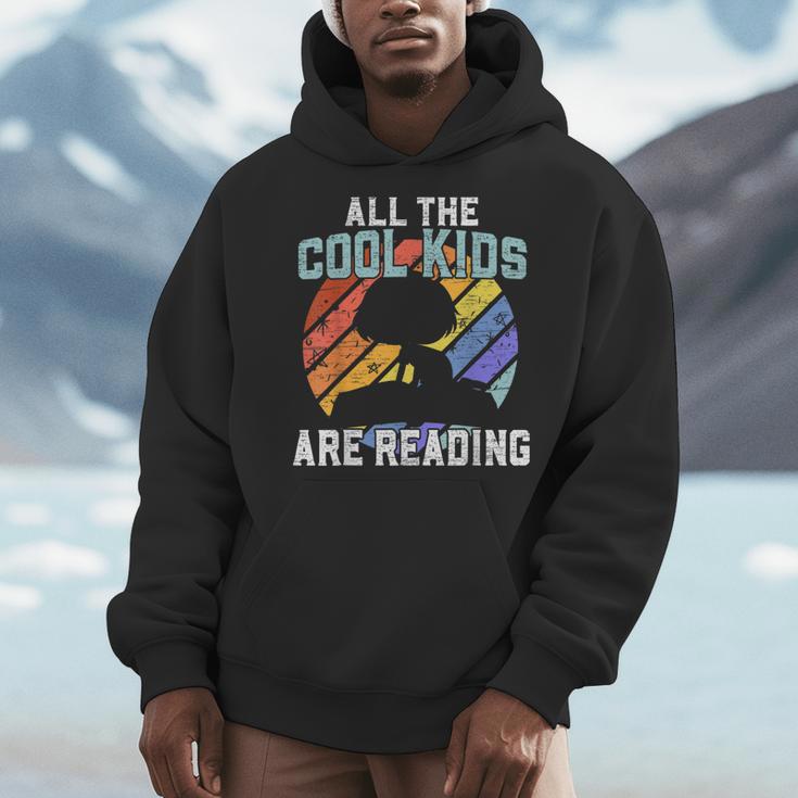 All The Cool Kids Are Reading For a Book Lovers Men Hoodie