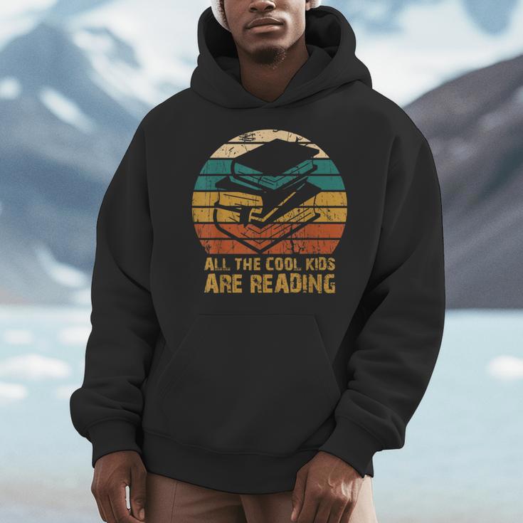 All The Cool Kids Are Reading Books Men Hoodie