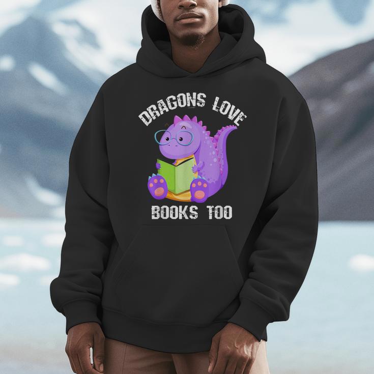 Cure Dragons Love Books Too Men Hoodie Cure Dragons Love Books Too Men Hoodie