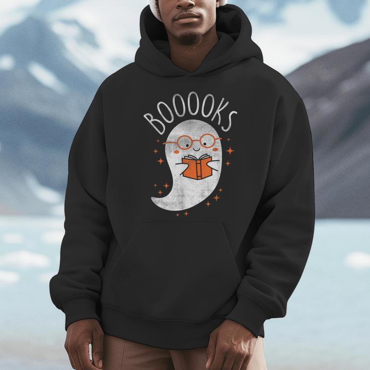 Cute Ghost Book Reading Halloween Teacher Top Men Hoodie Cute Ghost Book Reading Halloween Teacher Top Men Hoodie