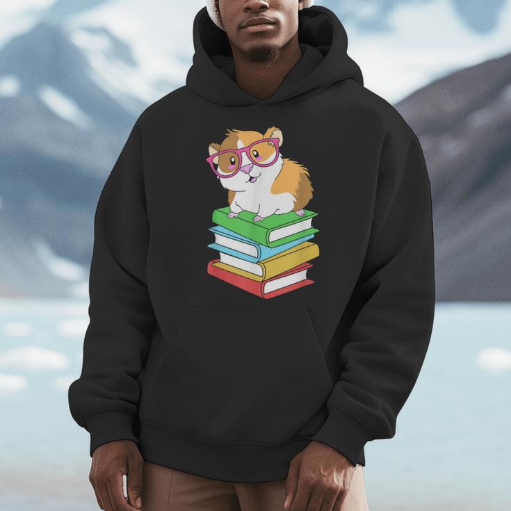 Cute Rodent Pet Bookworms Books And Guinea Pig Men Hoodie Cute Rodent Pet Bookworms Books And Guinea Pig Men Hoodie