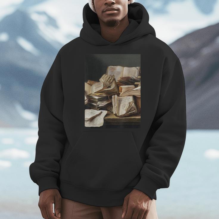 Dark Academia Aesthetic Styles Book Lover Art Men Hoodie