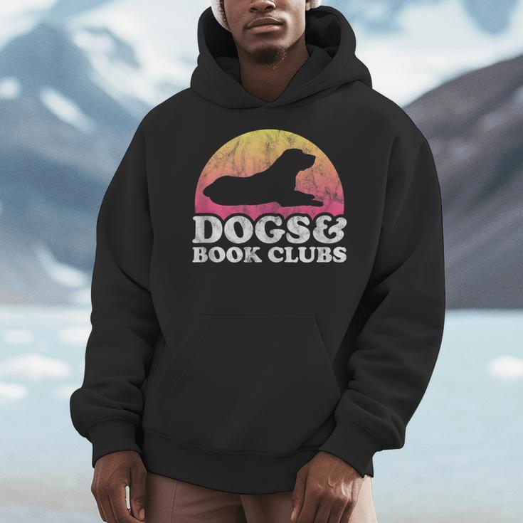 Dogs And Book Clubs Or Women's Dog And Book Club Men Hoodie