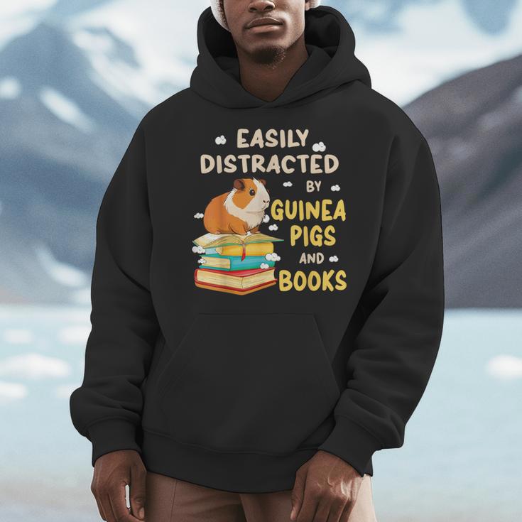 Easily Distracted By GUINEA PIGS And Books Men Hoodie Easily Distracted By GUINEA PIGS And Books Men Hoodie