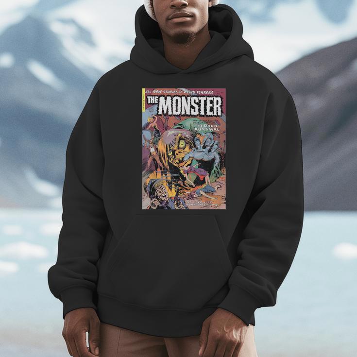 Halloween Horror Vintage Monster Comic Book Retro Men Hoodie
