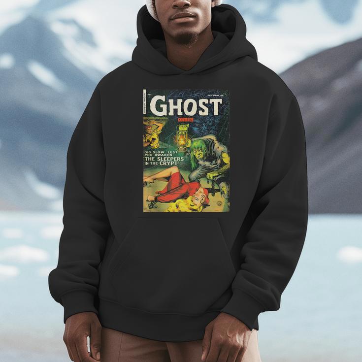 Halloween Horror Vintage Monster Comic Book Retro Scary Men Hoodie