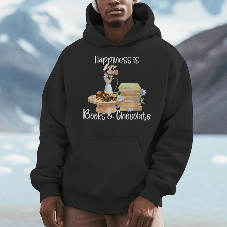 Happiness Is Books And Chocolate Men Hoodie Happiness Is Books And Chocolate Men Hoodie
