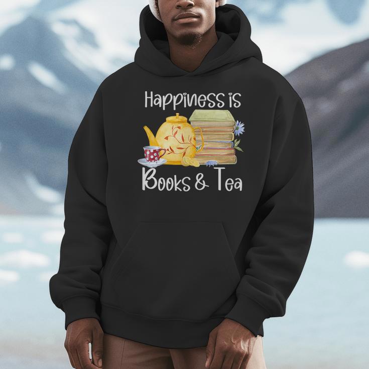 Happiness Is Books And Tea Men Hoodie