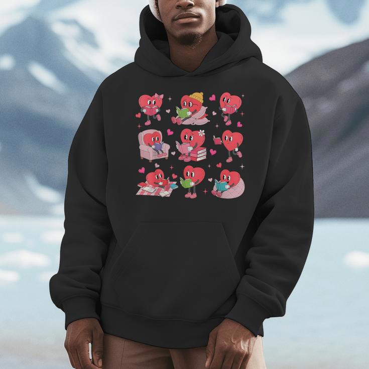 Hearts Reading Book Lovers All Booked For Valentine Men Hoodie Hearts Reading Book Lovers All Booked For Valentine Men Hoodie
