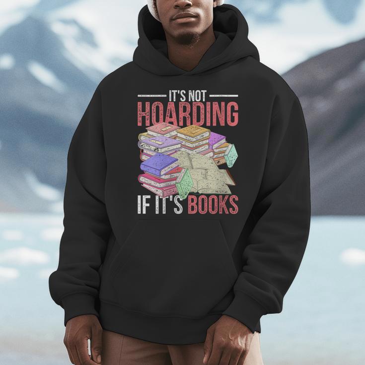 Hoarder Book Reading Lover Bookworm Librarian Hoarding Men Hoodie