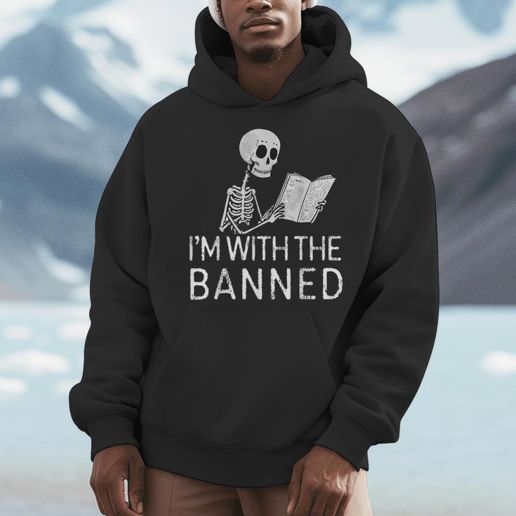 I'm With The Banned Tshirt Read Banned Books Lover BookWorm Men Hoodie I'm With The Banned Tshirt Read Banned Books Lover BookWorm Men Hoodie