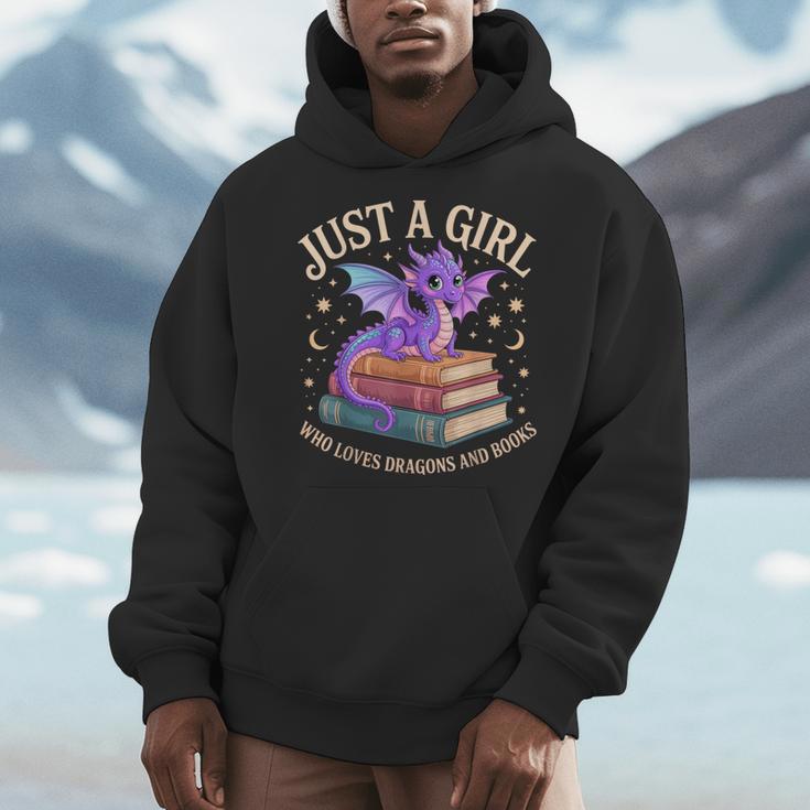 Just A Girl Who Loves Dragons And Books Cute Fantasy Men Hoodie Just A Girl Who Loves Dragons And Books Cute Fantasy Men Hoodie
