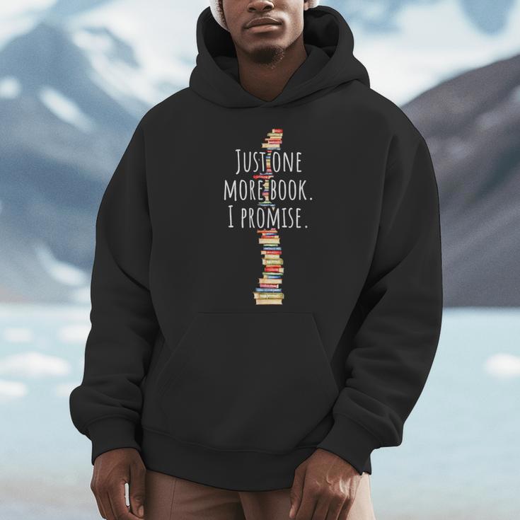 Just One More Book I Promise Bookworm Reading Lover Books Men Hoodie Just One More Book I Promise Bookworm Reading Lover Books Men Hoodie