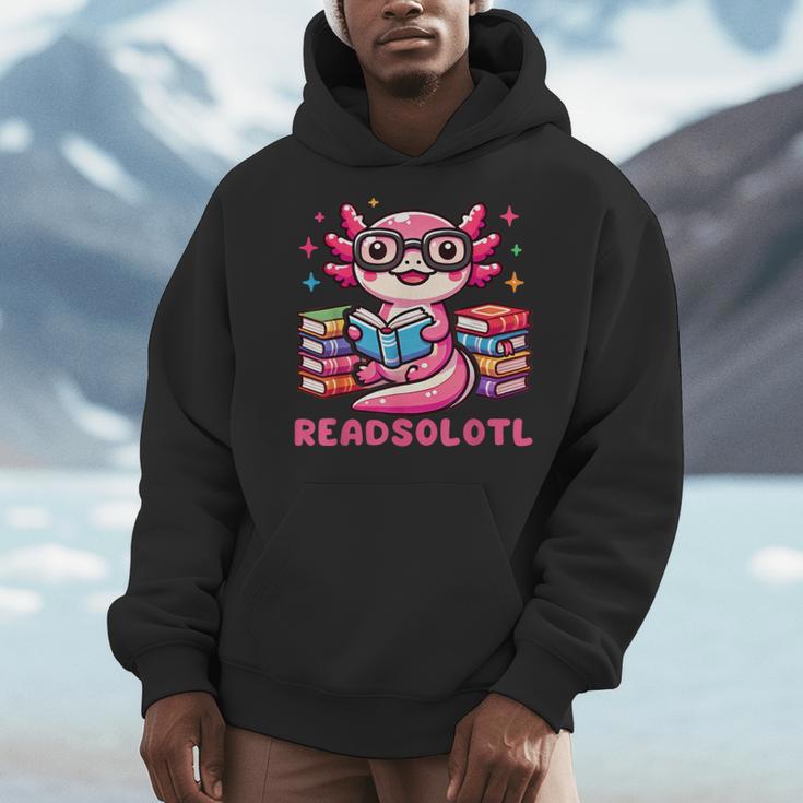Kawaii Axolotl Readsolotl Book Lover Reading Bookworm Girls Men Hoodie Kawaii Axolotl Readsolotl Book Lover Reading Bookworm Girls Men Hoodie