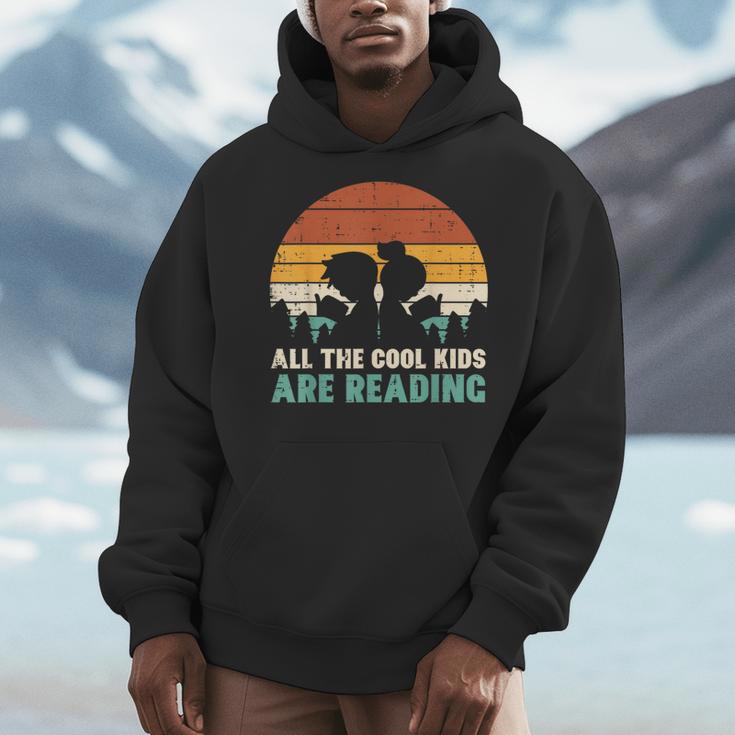 All Kids Are Reading Retro Read Book Lover Boys Girls Small Men Hoodie All Kids Are Reading Retro Read Book Lover Boys Girls Small Men Hoodie