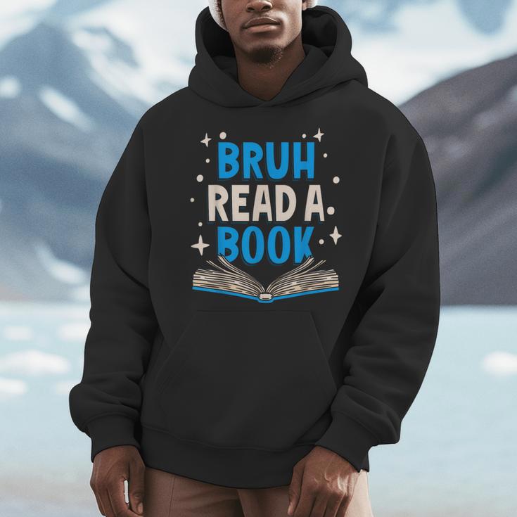 Language English Teacher Bruh Read A Book Men Hoodie