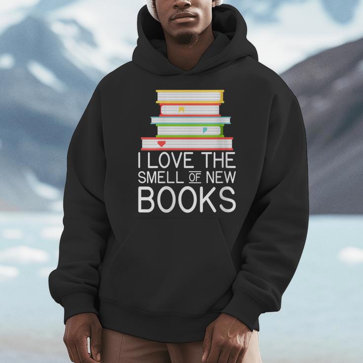 I Love The Smell Of New Books Book Lover Men Hoodie