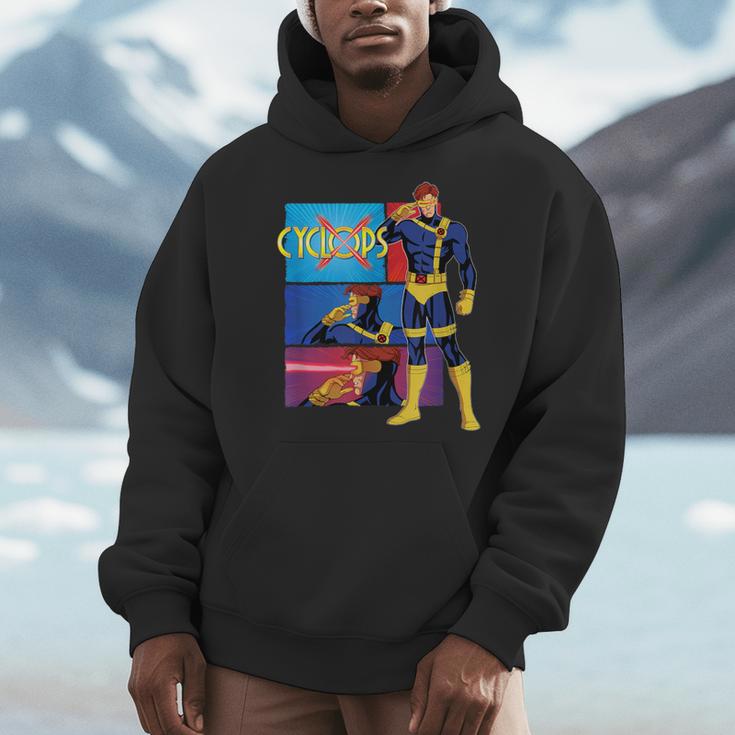 Marvel X-Men '97 Vintage Classic Cyclops Comic Book Panels Men Hoodie