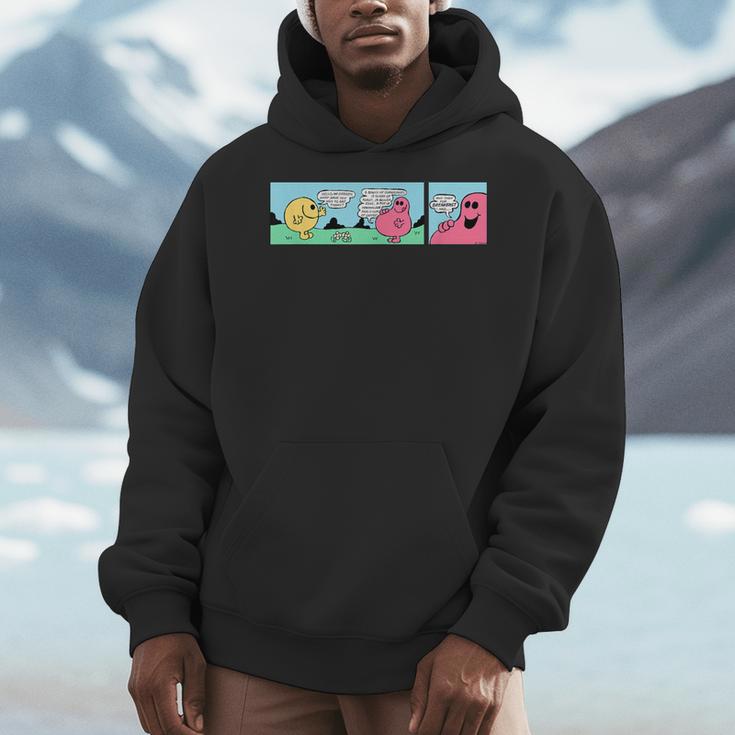 Mr Men Mr Greedy Retro Comic Book Colourful Men Hoodie