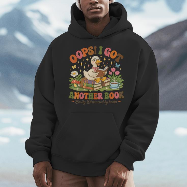 Oops I Got Another Books Silly Goose Reading Books Men Hoodie