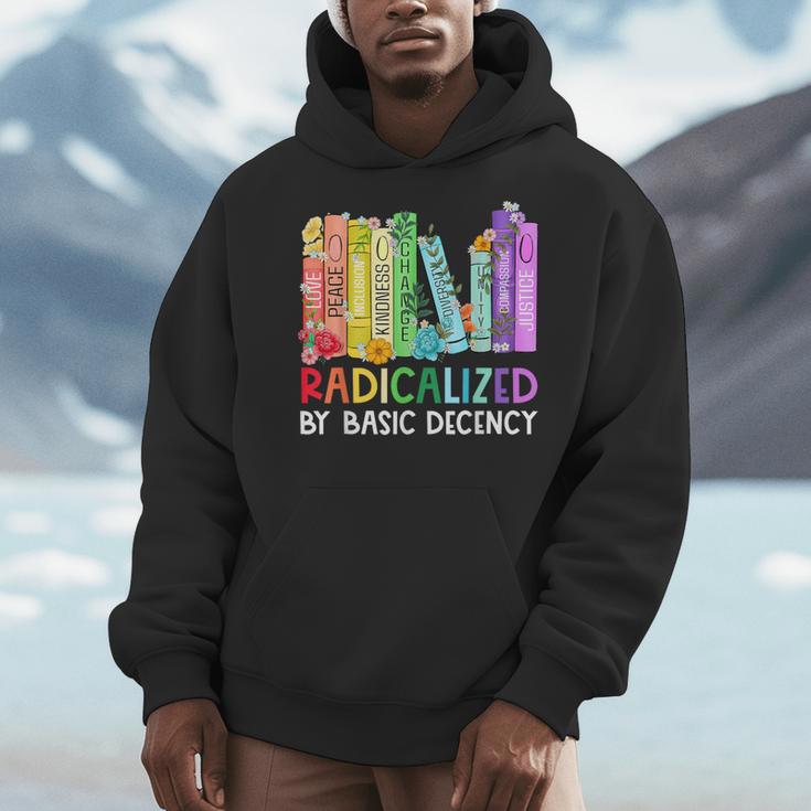 Radicalized By Basic Decency Books Women Girl Rainbow LGBT Men Hoodie Radicalized By Basic Decency Books Women Girl Rainbow LGBT Men Hoodie