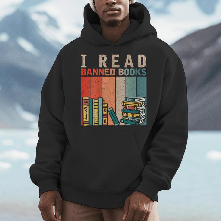 I Read Banned Books Reader Bookworm Men Hoodie