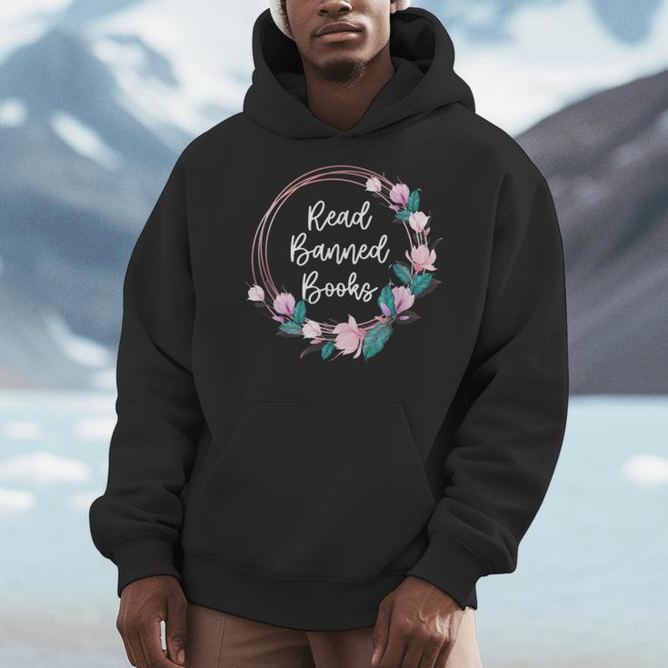 Read Banned Books Banned Books Week Books & Flowers Men Hoodie Read Banned Books Banned Books Week Books & Flowers Men Hoodie