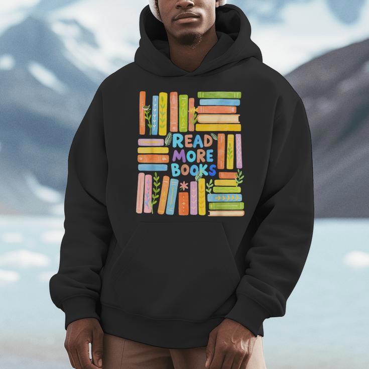 Read More Books Colorful Watercolor Reader Men Hoodie Read More Books Colorful Watercolor Reader Men Hoodie