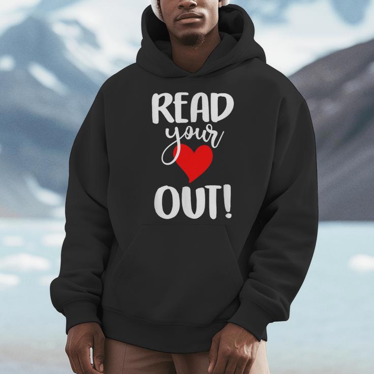 Read Your Heart Out Book Reading For Women & Men Men Hoodie