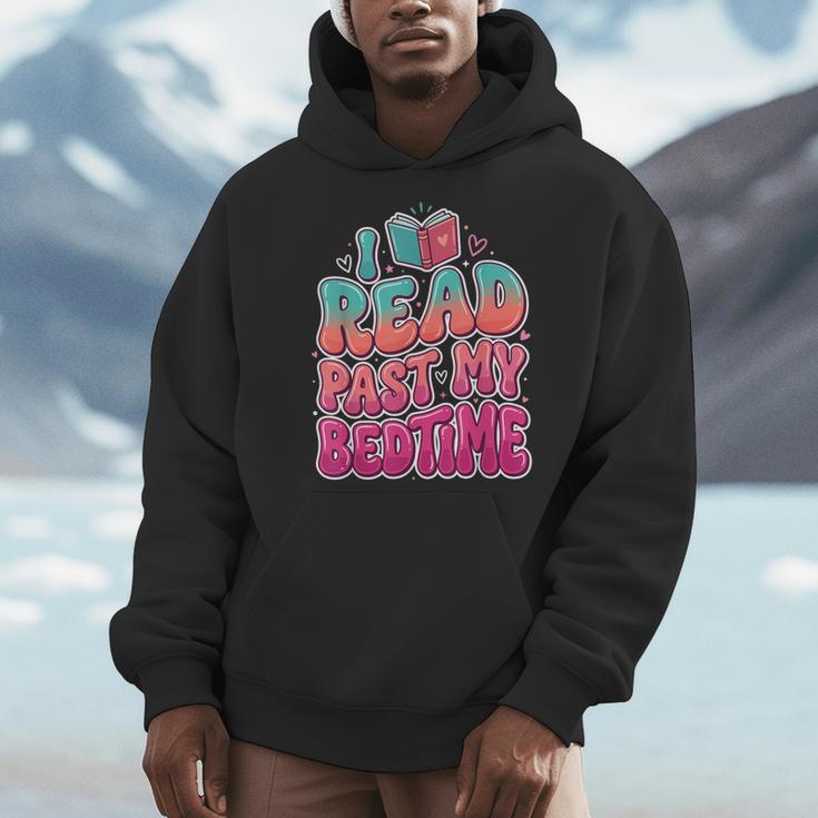 I Read Past My Bedtime Book Lover Bookworm Men Hoodie