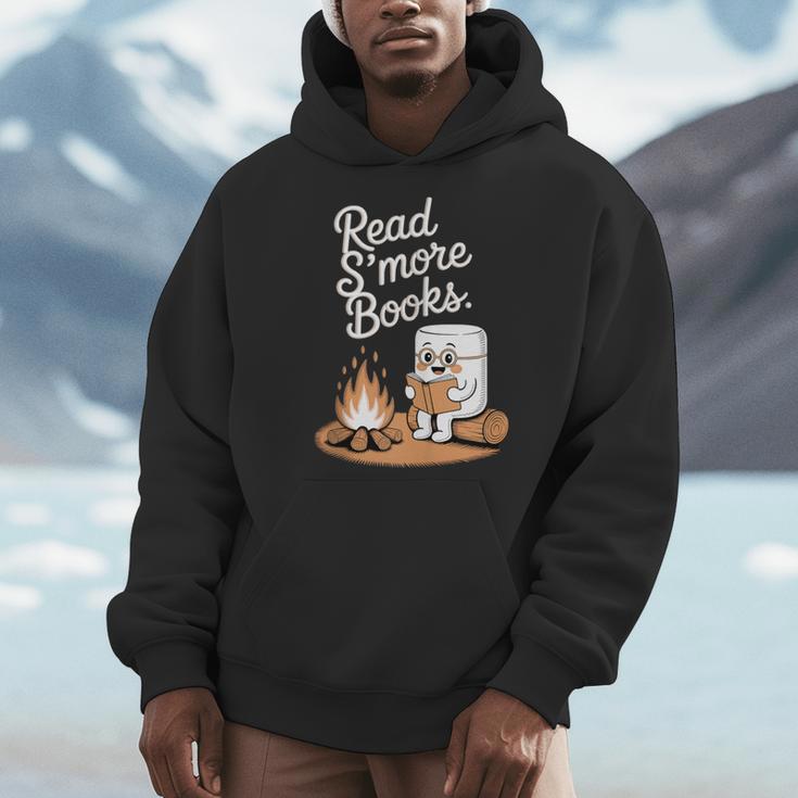Read S'More Books Camping Outdoors Reading Campfire Smores Men Hoodie Read S'More Books Camping Outdoors Reading Campfire Smores Men Hoodie