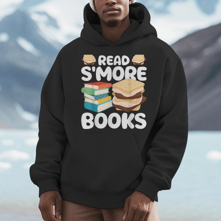 Read S'More Books Camping Reading Bookworm Book Lover Men Hoodie