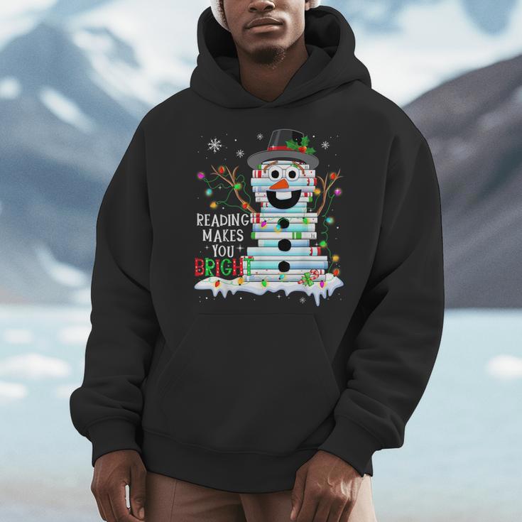 Reading Make You Bright Reader Book Lover Bookworm Christmas Men Hoodie