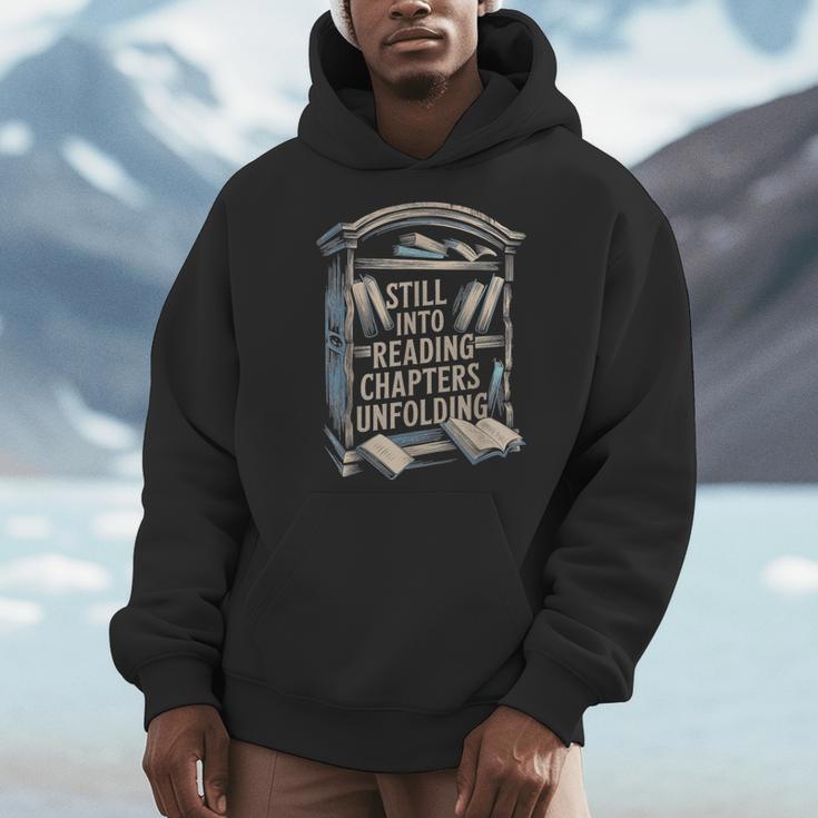 Still Into Reading Chapters Unfolding Book Men Hoodie Still Into Reading Chapters Unfolding Book Men Hoodie