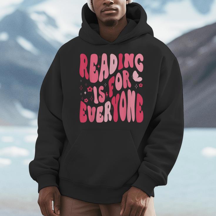 Reading Is For Everyone Books Lover Librarian Bookish Groovy Men Hoodie Reading Is For Everyone Books Lover Librarian Bookish Groovy Men Hoodie