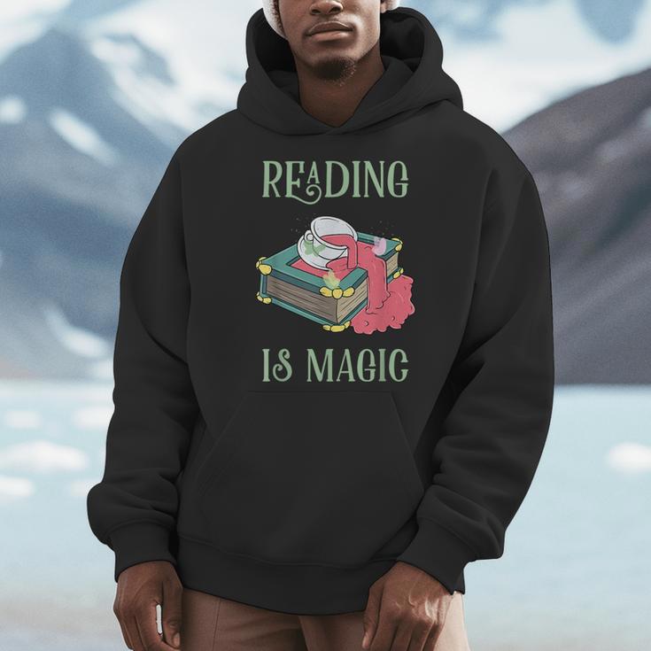 Reading Is Magic Book Reader Men Hoodie