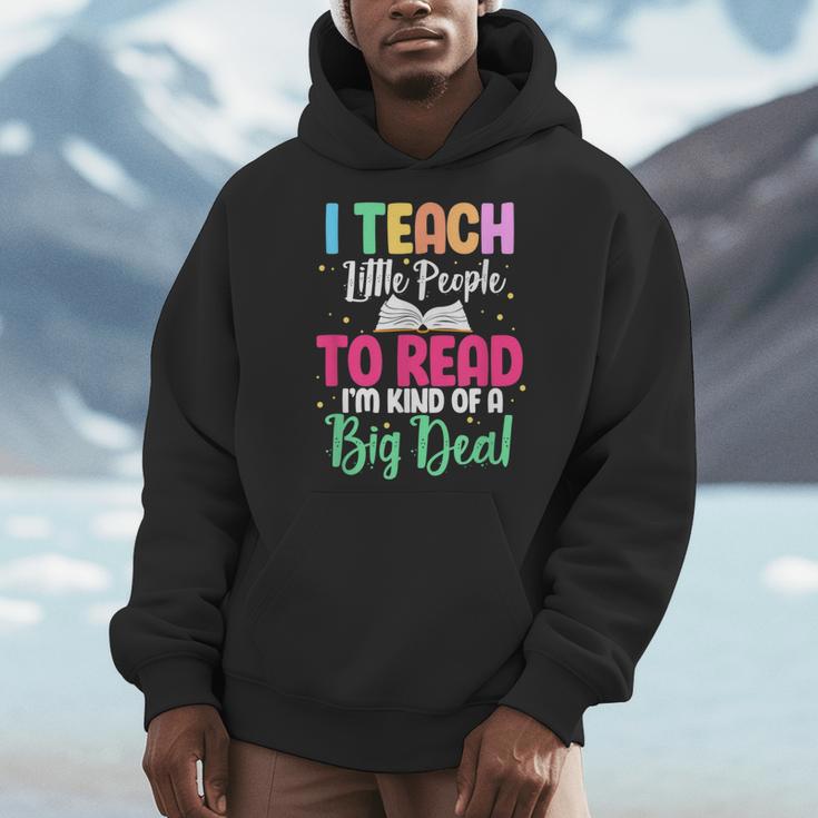 Reading Teacher Book Reader I Teach Little People To Read For Men Women Men Hoodie