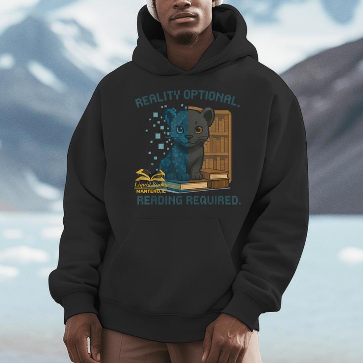 Reality Optional Reading Required Gamer Panther Book Men Hoodie Reality Optional Reading Required Gamer Panther Book Men Hoodie