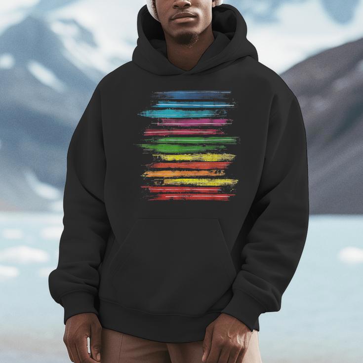 RtY Book Colorful Art Painting Graphic Motif Book Small Men Hoodie