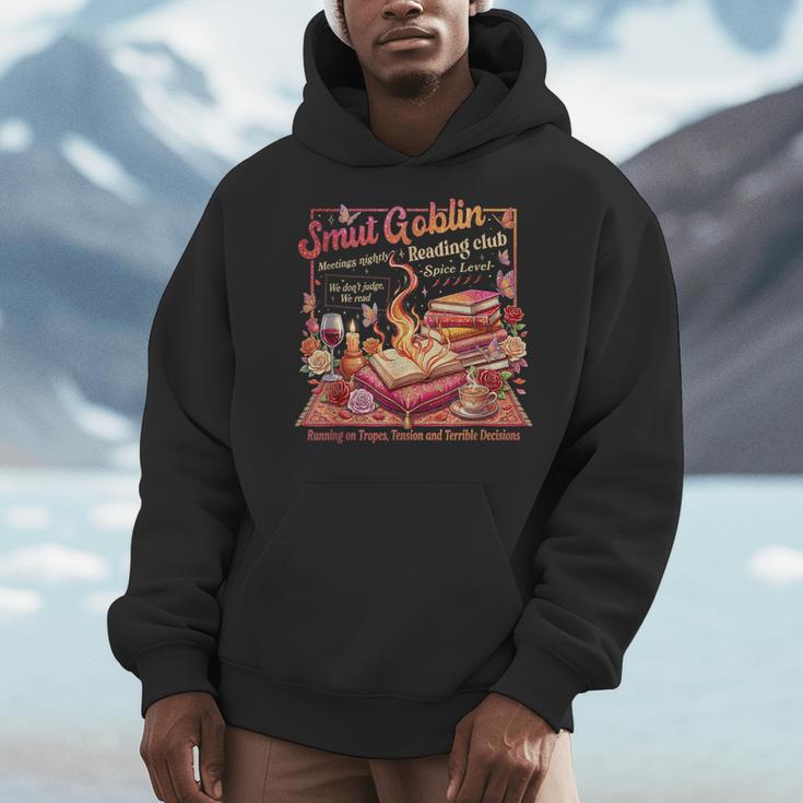 Smut Goblin Dark Romance Book Lover Vintage Men Hoodie