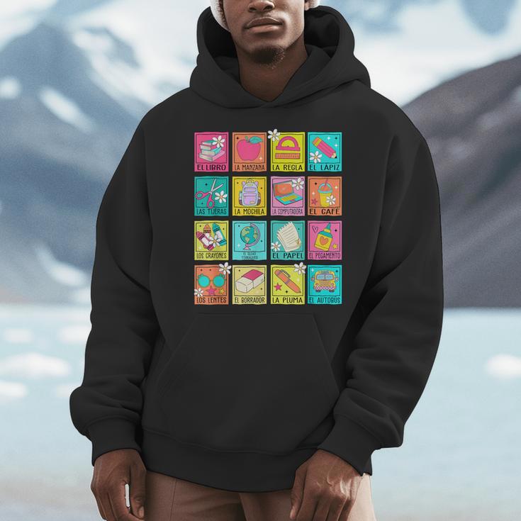 Spanish Teacher Book Back To School Men Hoodie