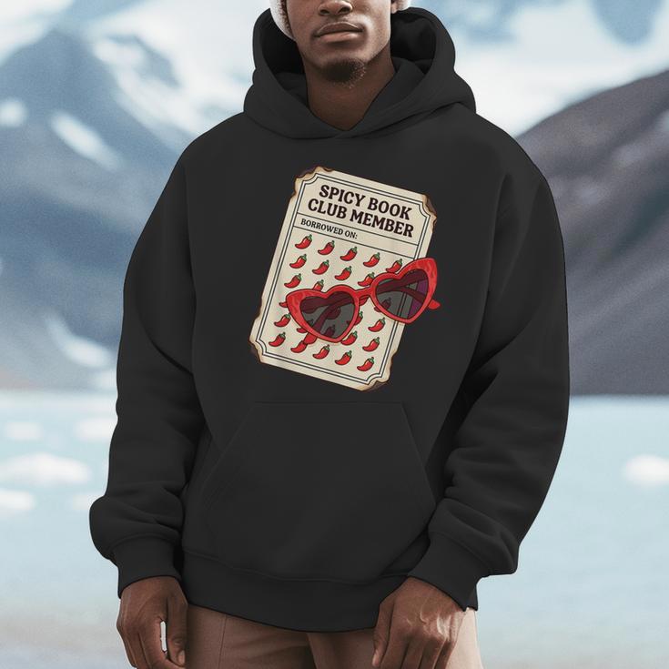 Spicy Book Club Member Romance Fantasy Reader Bookish Men Hoodie
