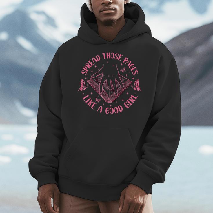 Spread Those Pages Like A Good Girl Reading Book Lover Men Hoodie