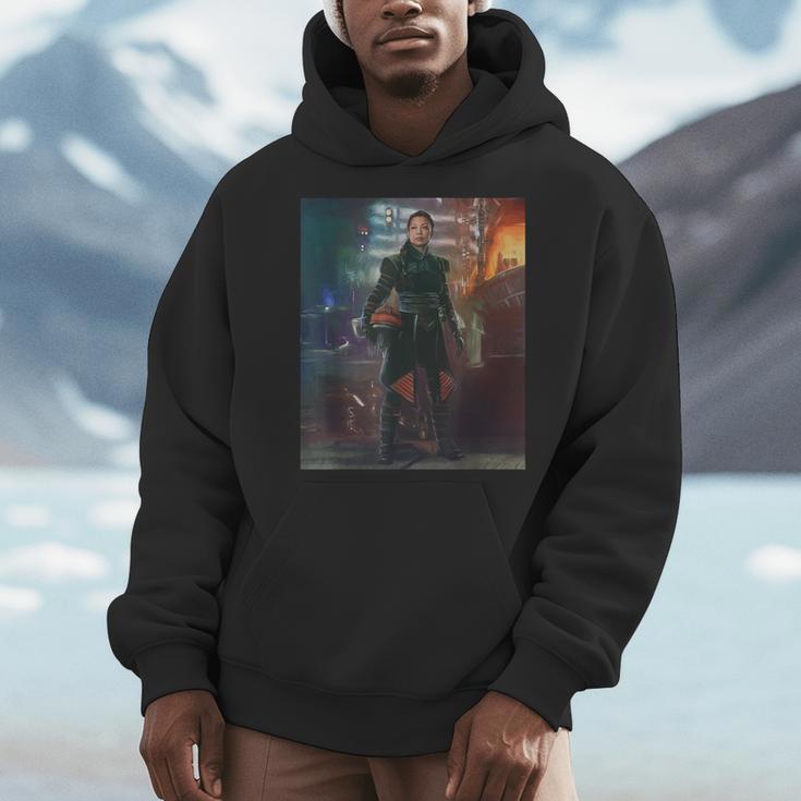 Star Wars The Book Of Boba Fett Fennec Shand Portrait Men Hoodie Star Wars The Book Of Boba Fett Fennec Shand Portrait Men Hoodie