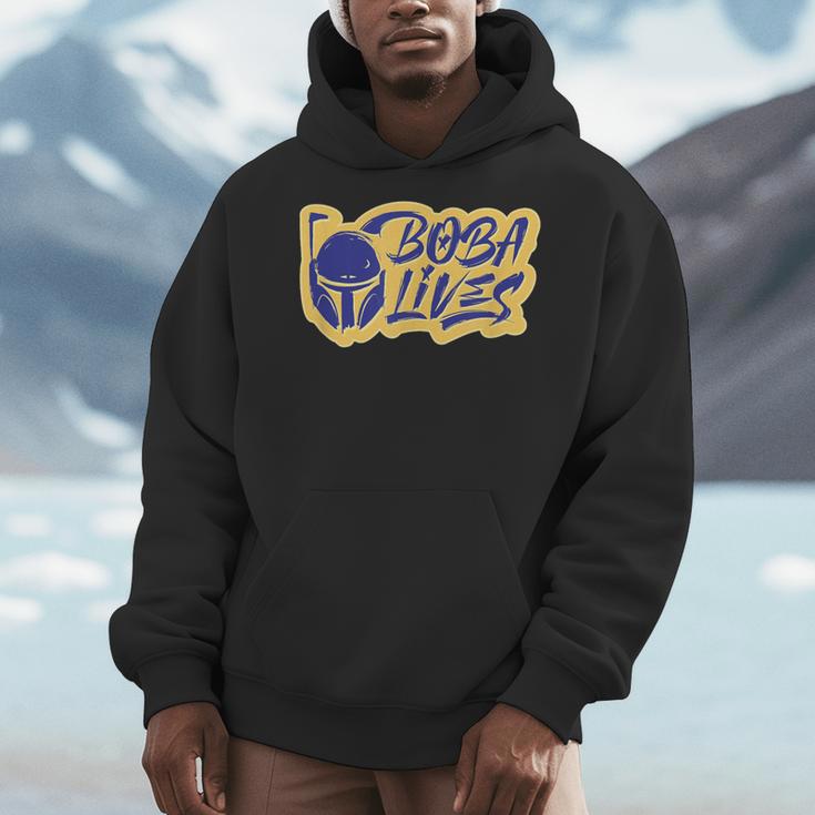 Star Wars The Book Of Boba Fett Boba Lives Logo Men Hoodie Star Wars The Book Of Boba Fett Boba Lives Logo Men Hoodie